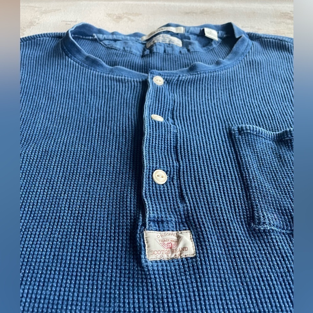 SCOTCH & SODA Structured Long Sleeve Waffle Size Large - Picture 5 of 9